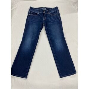 American Eagle Artist Jeans Womens 4 Dark Wash Flare Leg Stretch Deni